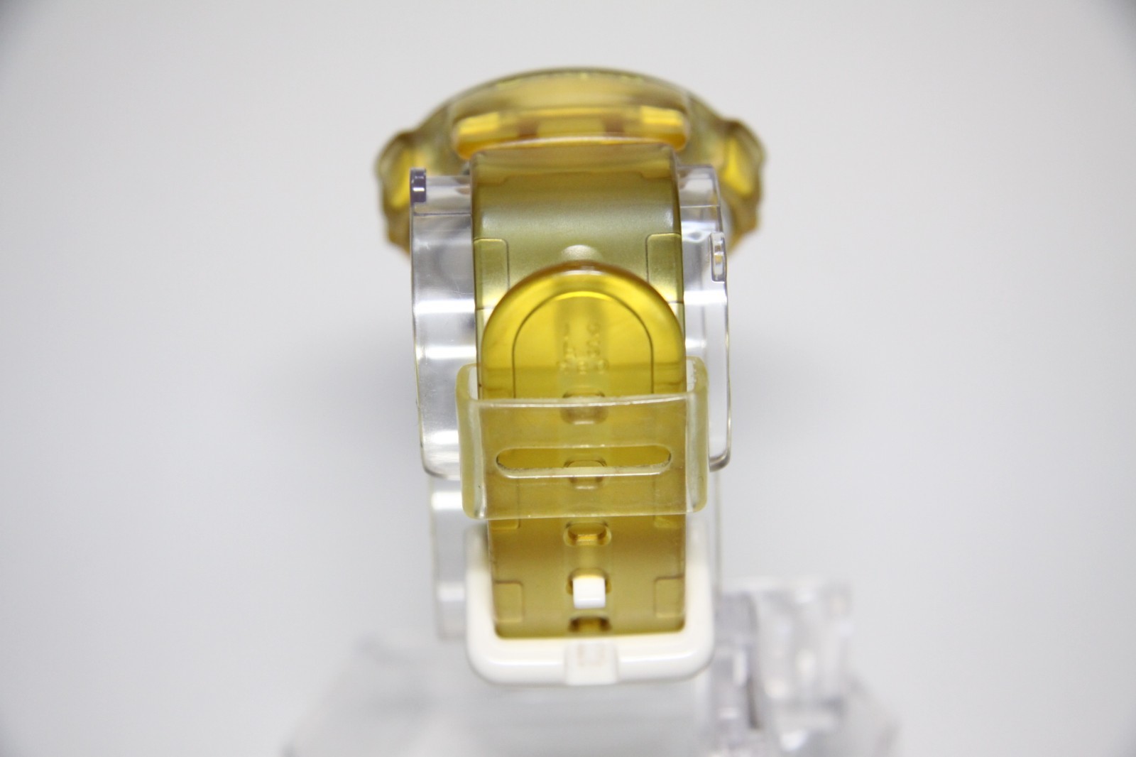 Casio Baby-G BG-350 Digital Watch Clear Yellow Orange Skeleton Japan Working