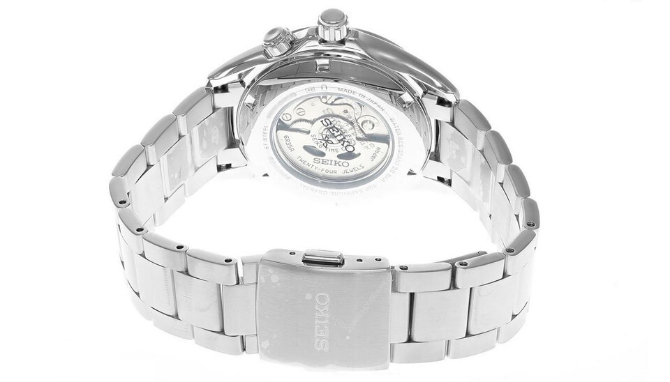 SEIKO Prospex Alpinist 39.5 MM Black Dial SS Men’s Watch SPB117