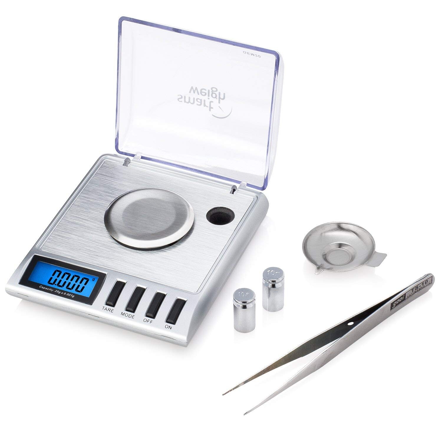 Smart Weigh GEM20-20g x 0.001 grams, High Precision Digital Milligram Jewelry…