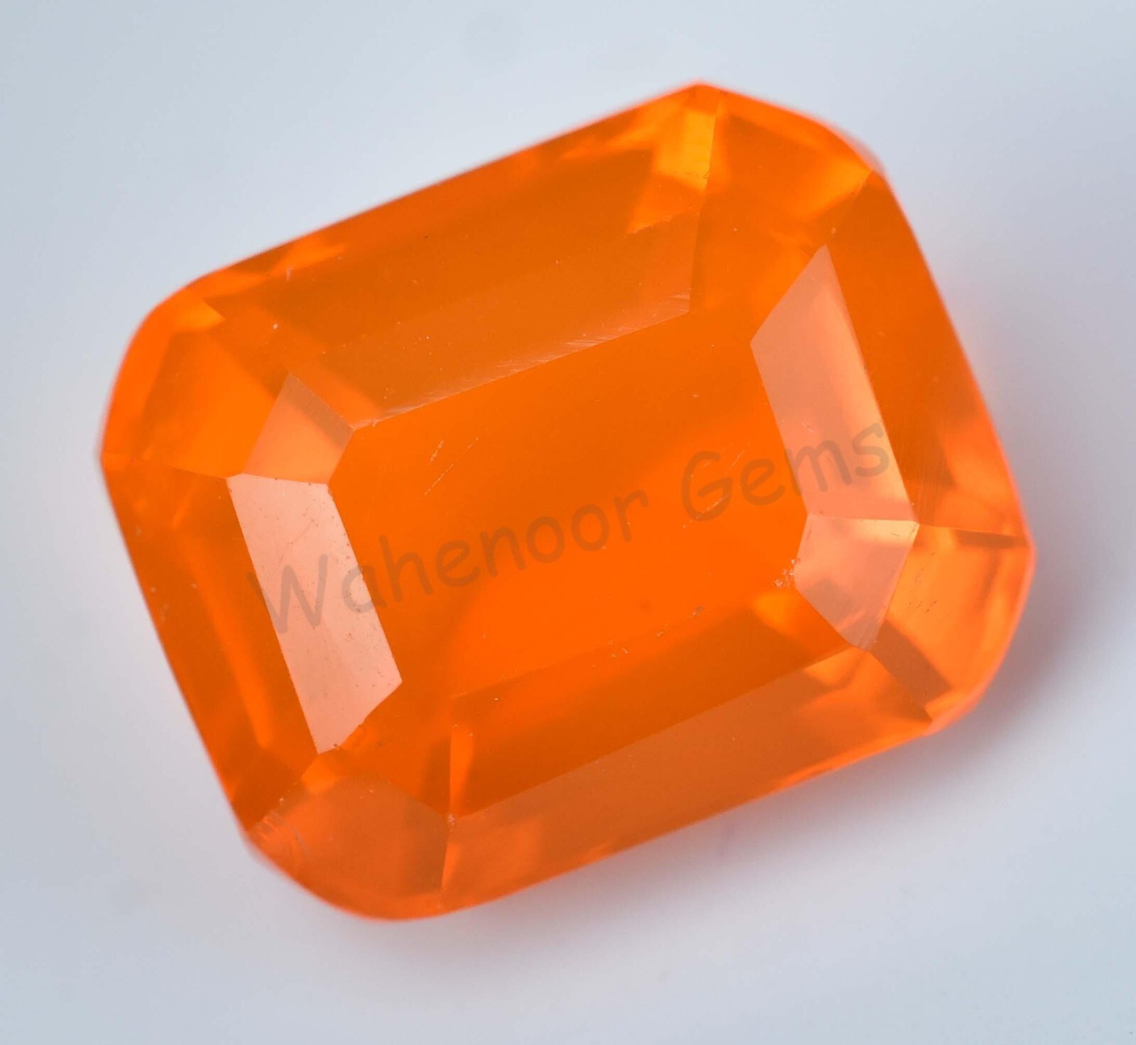 Natural Orange Opal 15.25 Ct Emerald Certified Unheated Welo Australian Gemstone