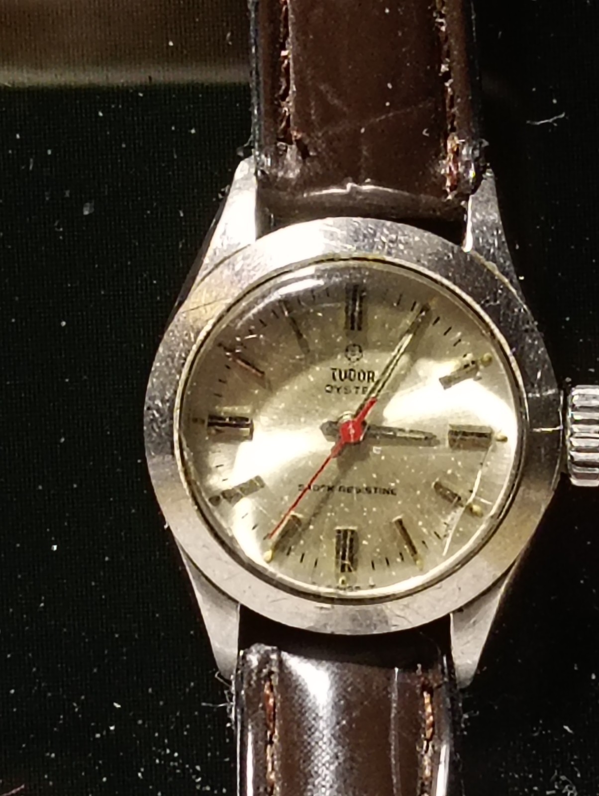 Tudor Princess Watch Red Seconds Arm 1958