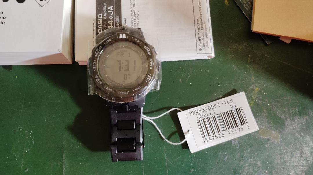 Casio Wristwatch Pro Trek Radio Solar PRW 3100FC 1DR