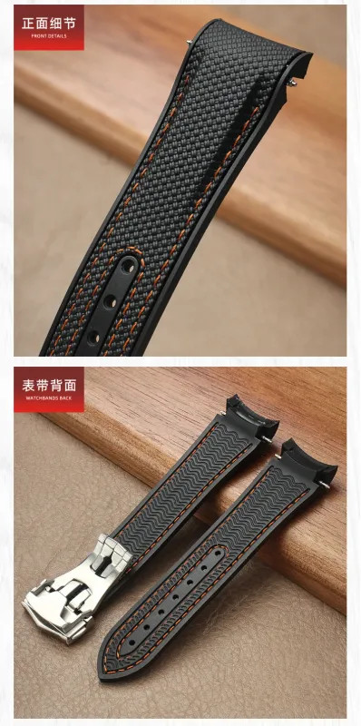 Sport Watchband Waterproof Watch Strap 21mm For Omega Planet Ocean 600 Quarter