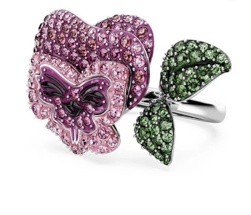 Swarovski Alice Wonderland Flower 50-55 adjustable ring brand new + Gift bag💕❤️