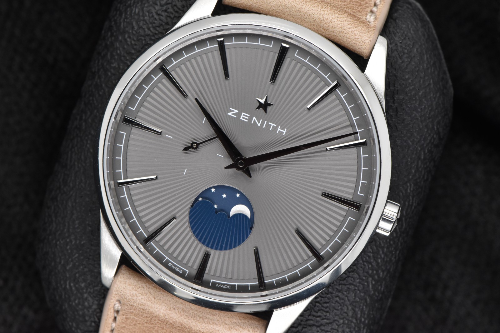 Zenith Elite Moonphase Automatic 40.5mm Stainless Steel Grey Dial 03.3100.692
