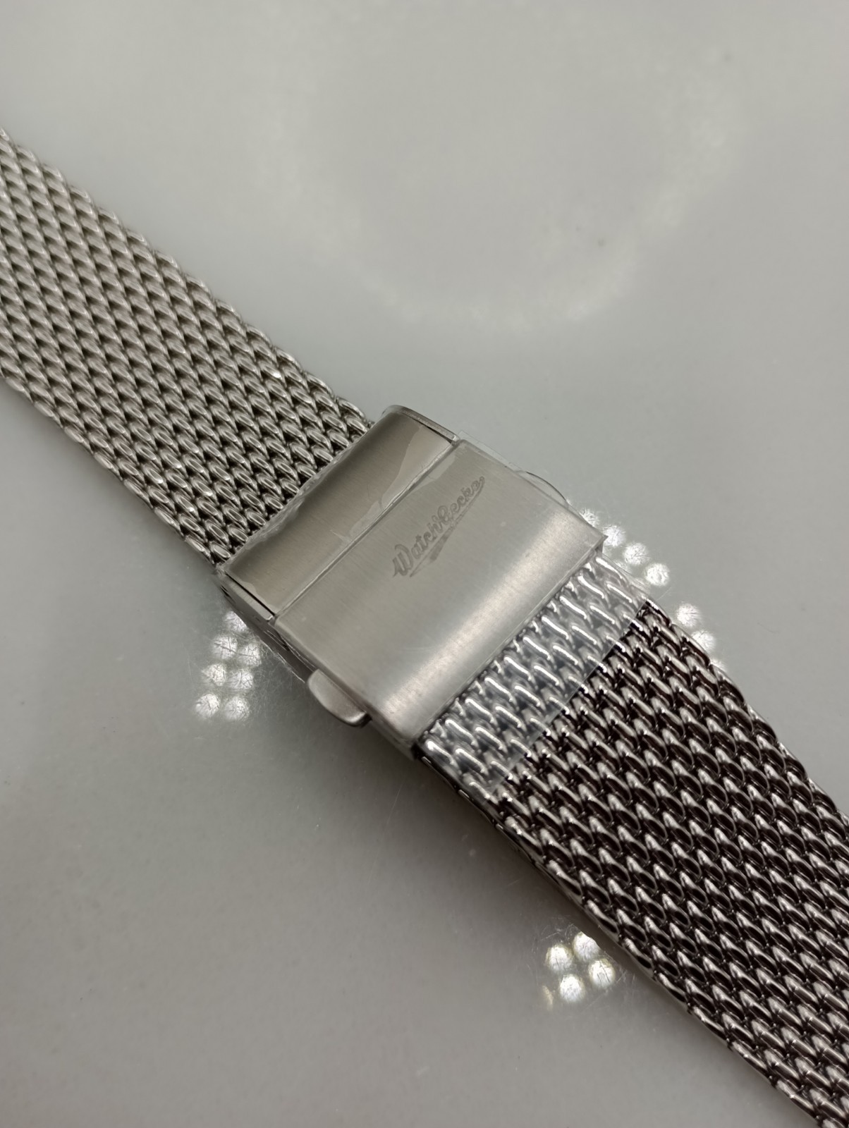 New Watchgecko 20mm Merriott Milanese Mesh Stainless Watch Strap Polished 6B19