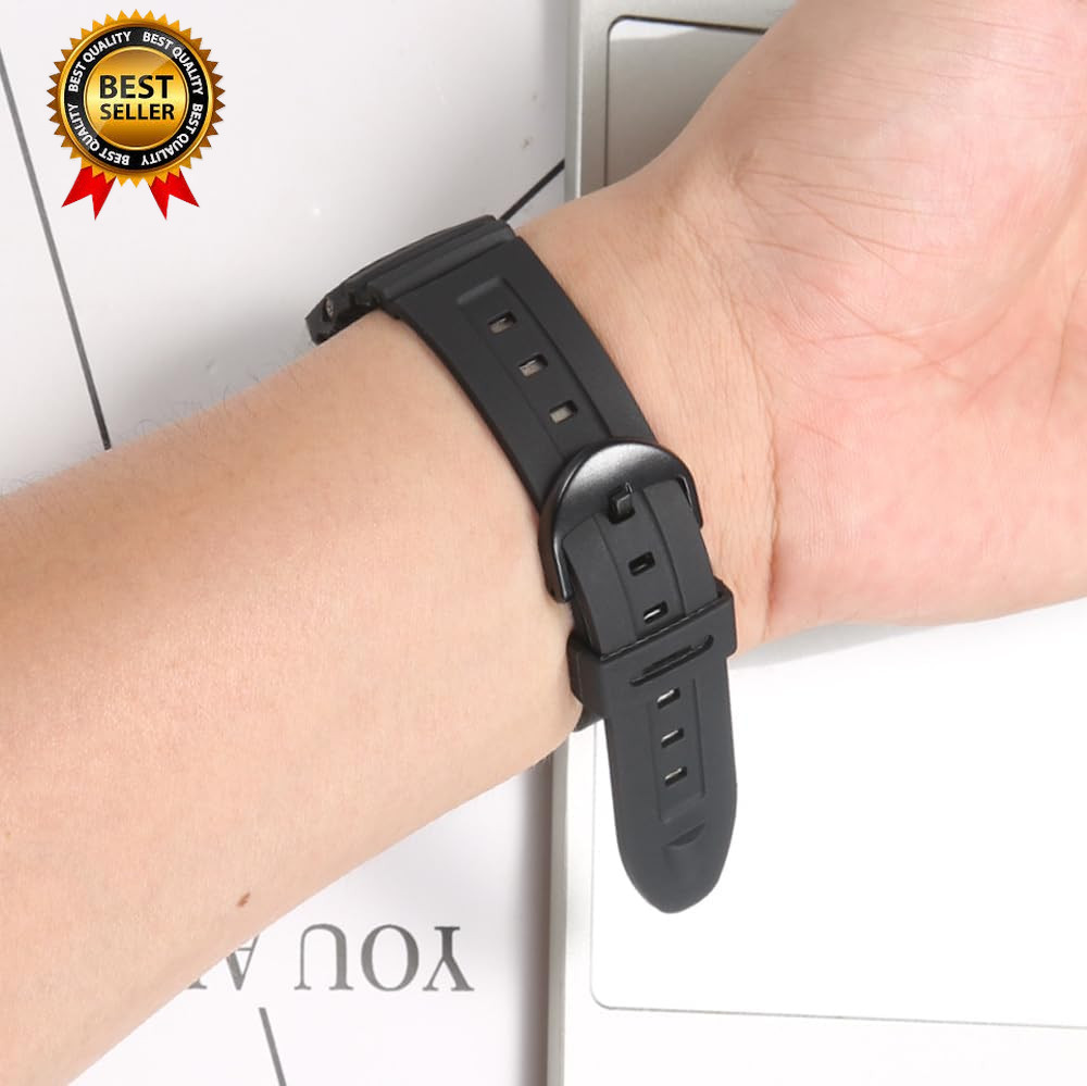 Replacement Watch Strap Band Compatible with Casio Men’S W-96H W96H-1BV Sport Wa