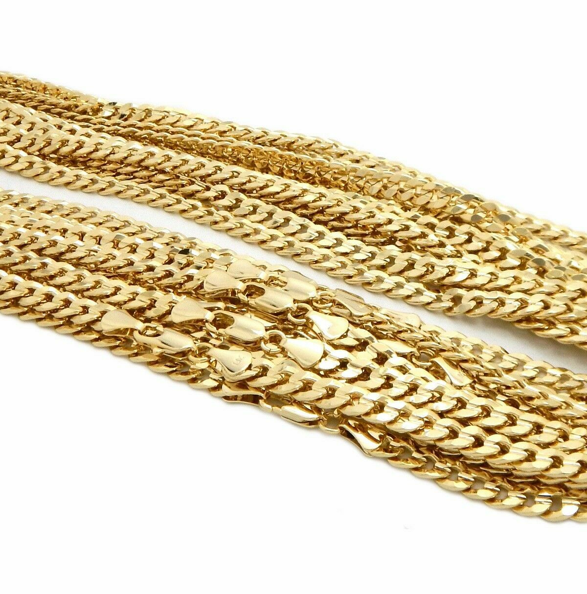 12 Piece 6mm 24″ inch Concave Cuban link Chain Necklace Gold Plated Wholesale