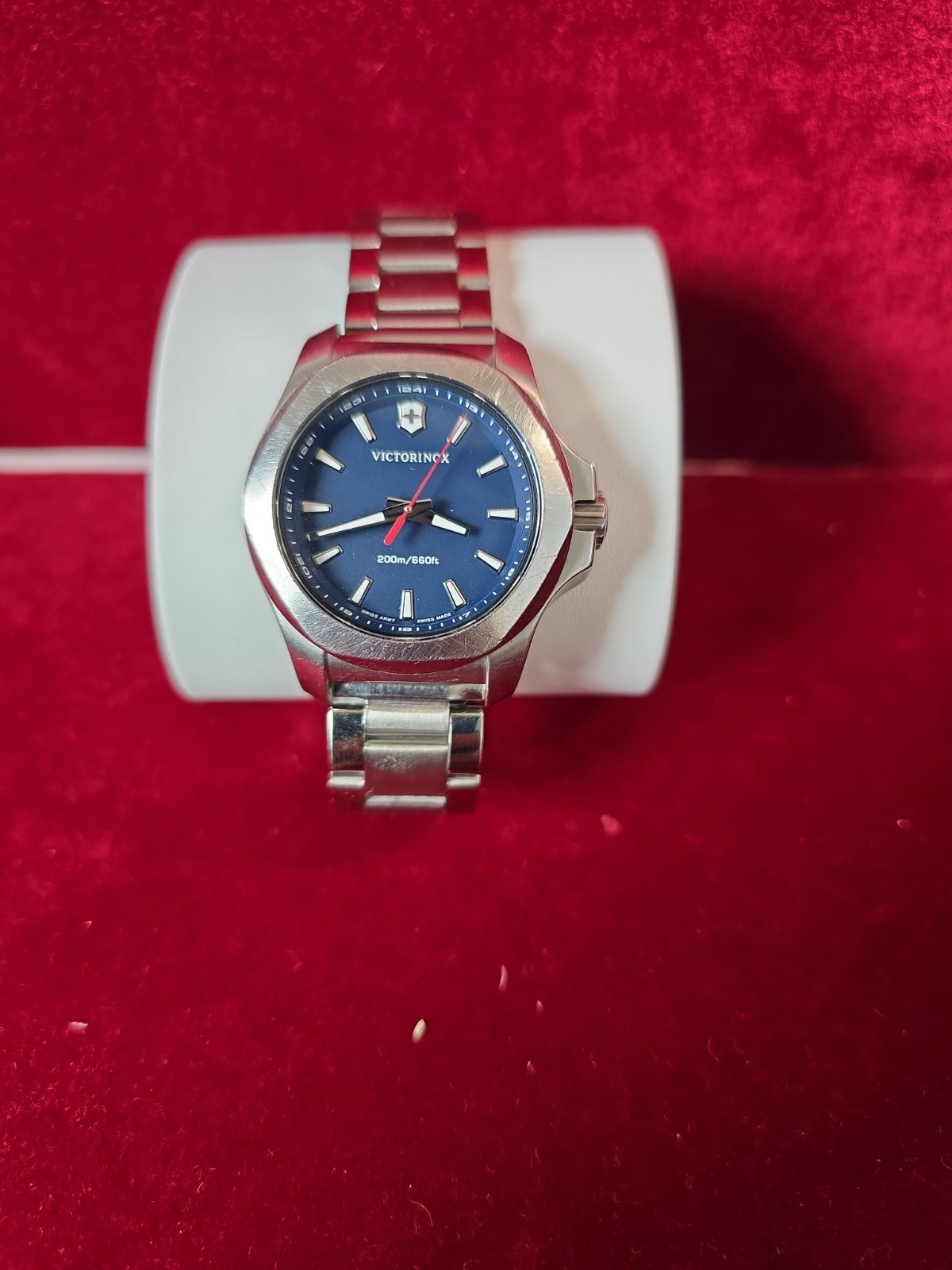 VICTORINOX SWISS ARMYI.N.O.X. V Blue Dial Blue Fabric Women’s Watch 241770 36mm