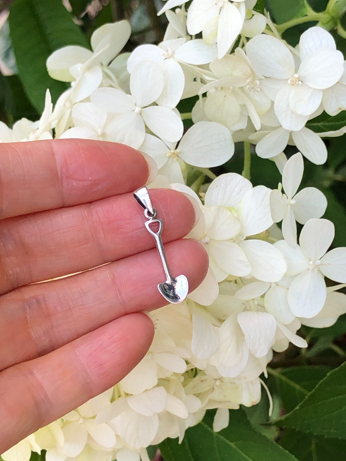 925 Sterling Silver Tiny Shovel Pendant Men Women 19mm(0.75″)/27mm1.06″