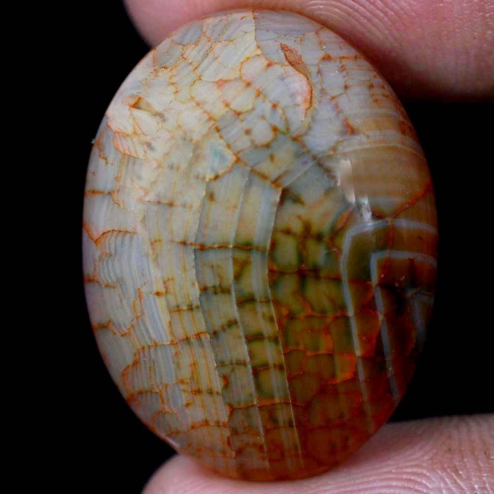 39.45 Cts 100% Natural Onyx Agate Geode Cabochon 21 x 28 mm Loose Gemstone FA38
