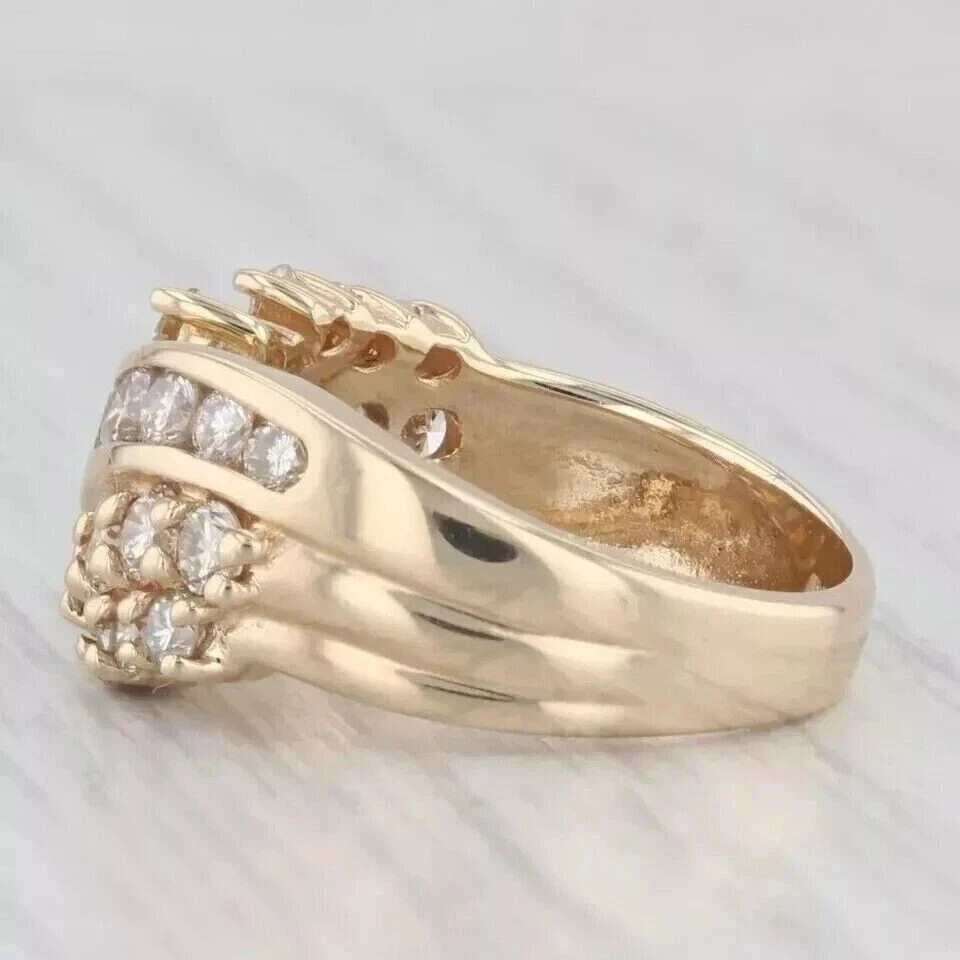 Stunning Engagement Ring 14K Yellow Gold Plated 2.00Ct Round Cut VVS1 Moissanite