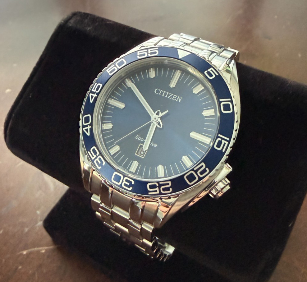 Citizen Carson AW1770-53L Eco-Drive Blue Dial 42mm Men’s Watch w/ Box