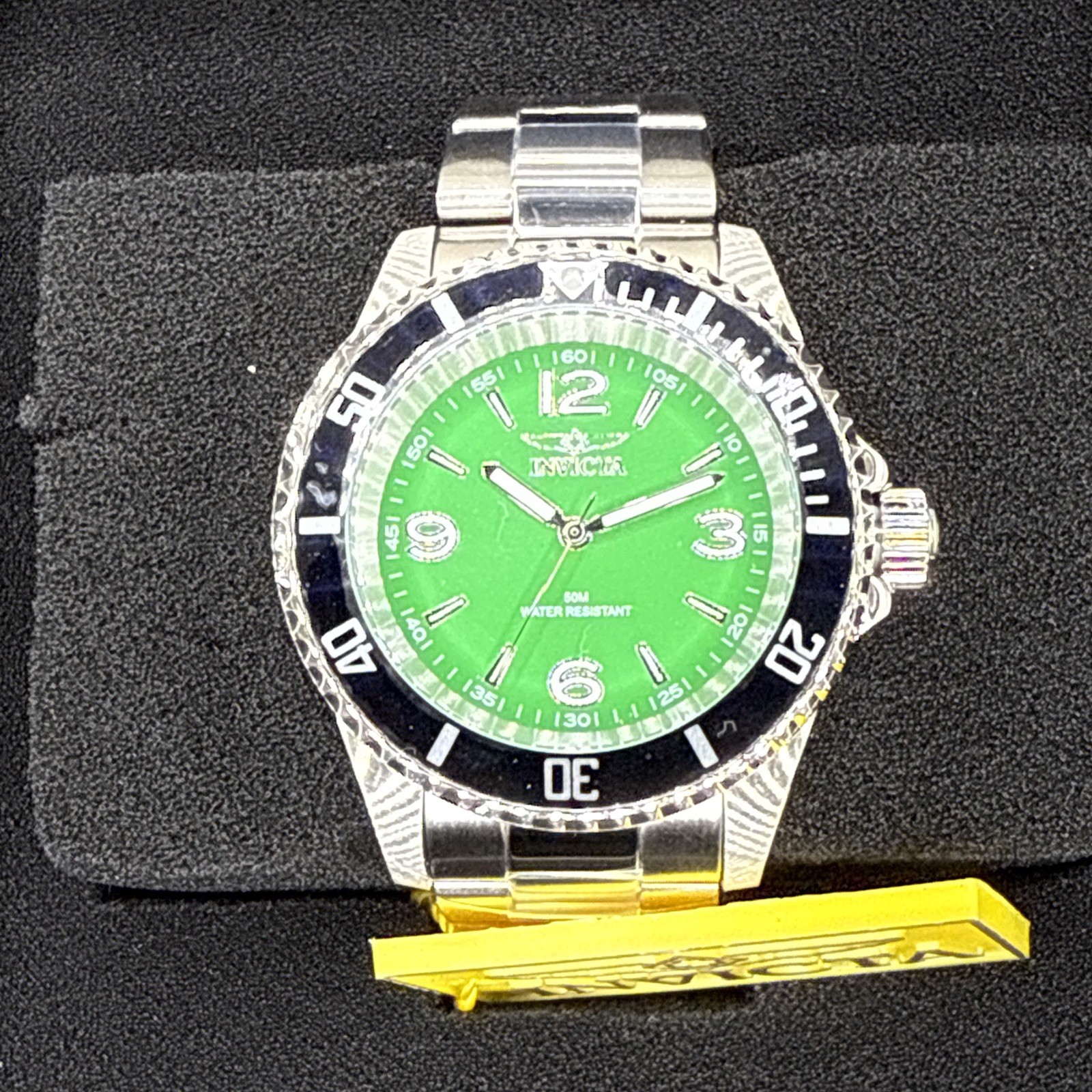 Invicta Specialty Men’s Watch 40mm-Steel 49346 Diver Style Green Face S/S