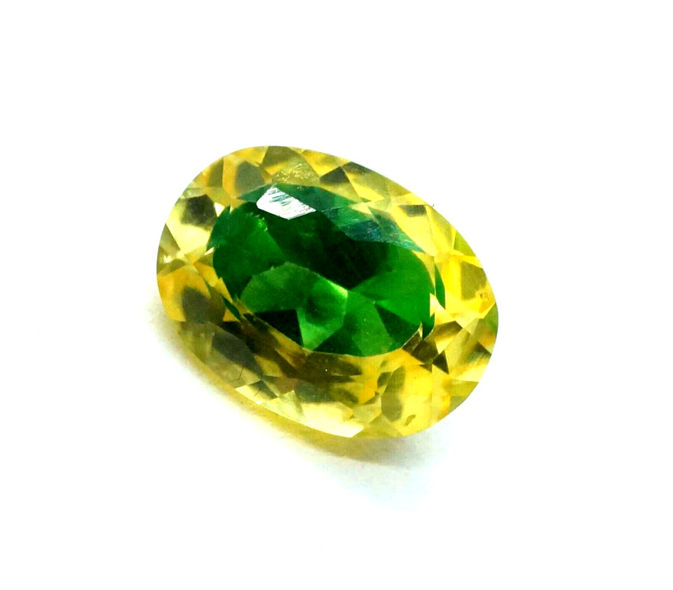 Natural 5.2 CT Bi-Colour Pitambari Sapphire Oval Cut Loose Certified Gemstone