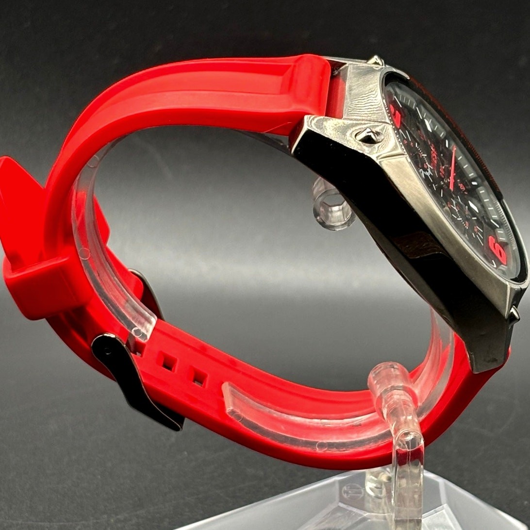 Diesel Overflow DZ4481 Chronograph Red Silicone 55mm Men’s Watch