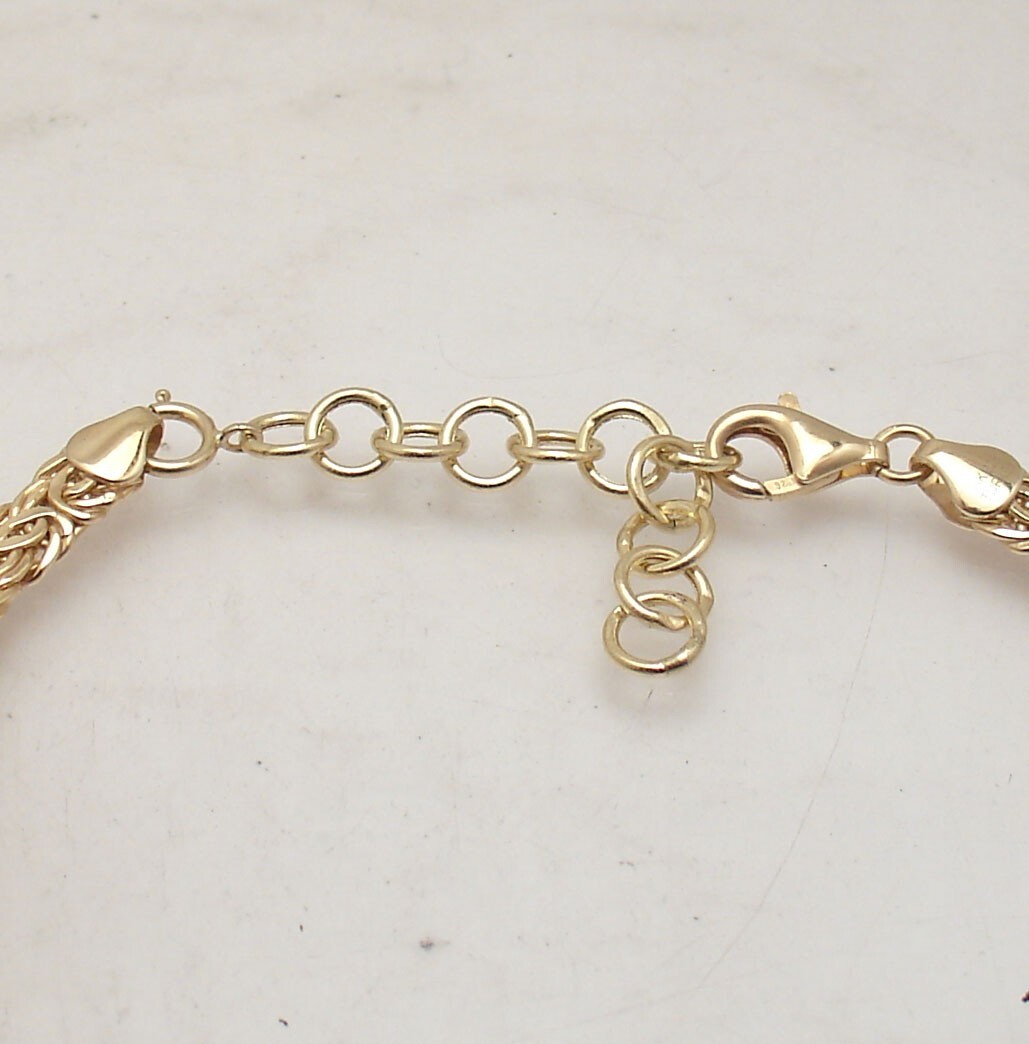 2″ Rolo Circle Link Extender for Bracelet Necklace Chain Real 10K Yellow Gold