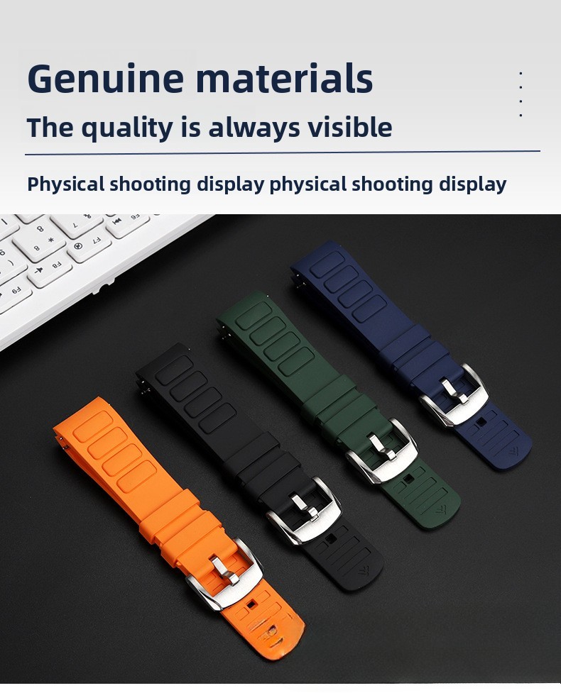 Quality Waterproof Rubber Watch Straps Quick Release for Mido Multifort M049.526