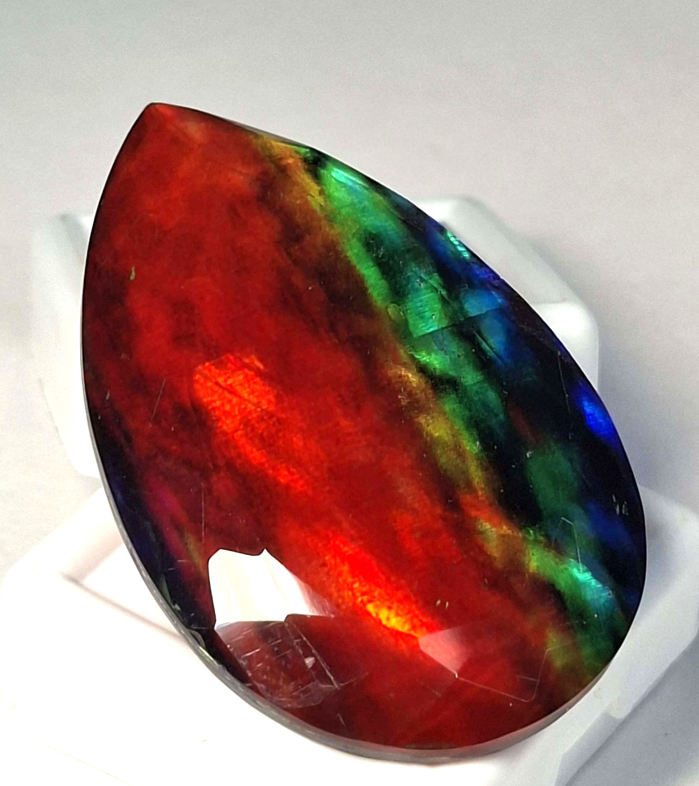 Real Ammolite Doublet 58-60 Ct Natural Opal-Like Organic Loose Gemstone SB276