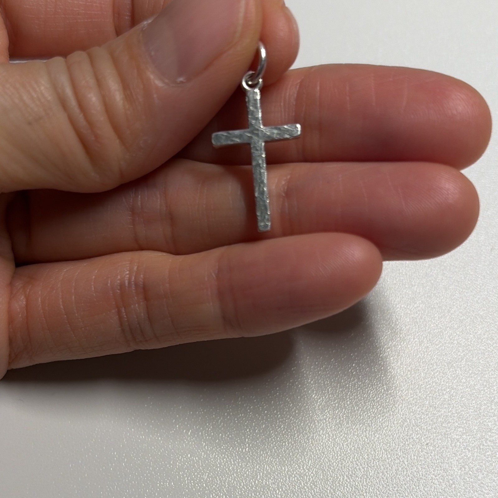 925 Silver-Cross Pendant Charm, Unisex Adults, Religious