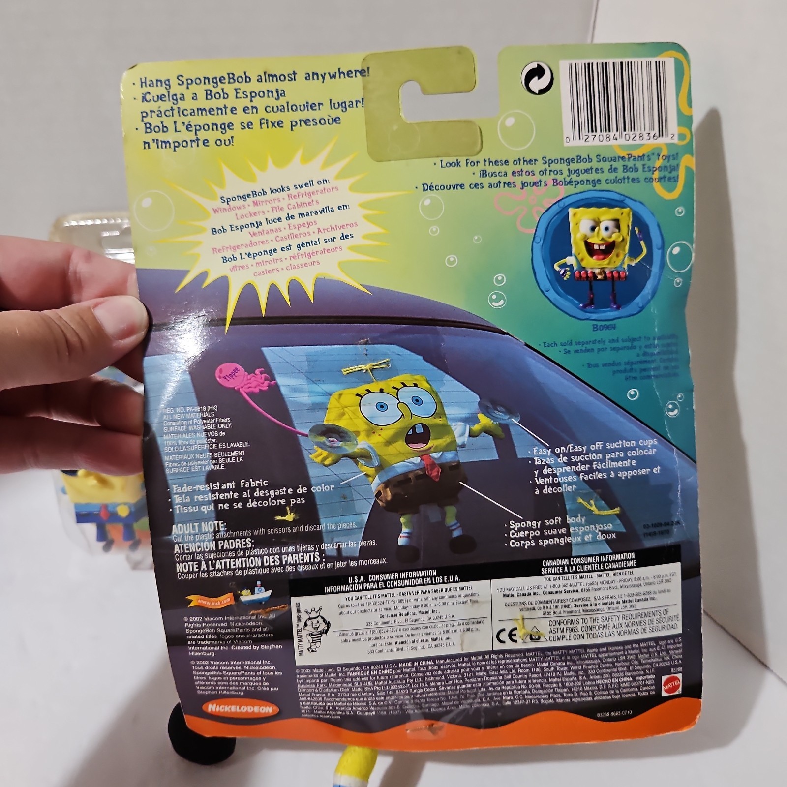 Vintage Spongebob Watch And SpongeBob On Board Suction Cup Plush New