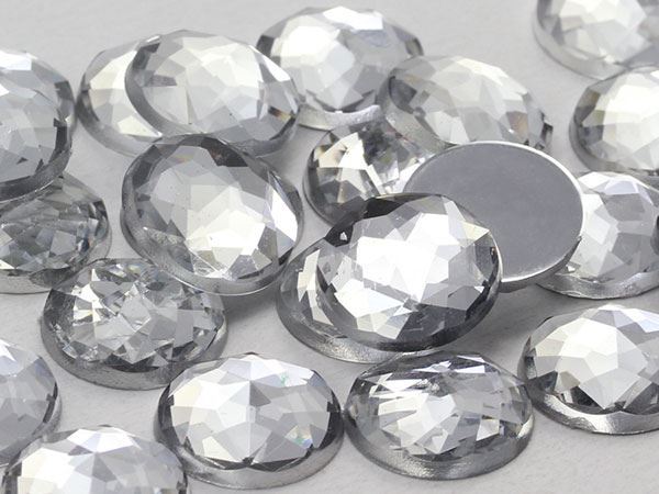 15mm Assorted Colors Flat Back Acrylic Round Gems – 120 Pieces