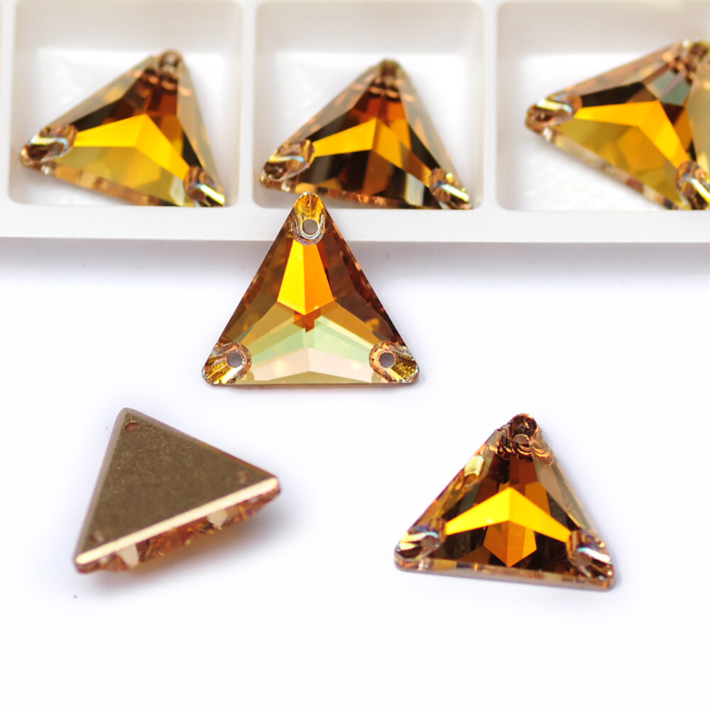 Triangle Sewing Rhinestones Strass Glass Decoration Beads for DIY Accessories Ga