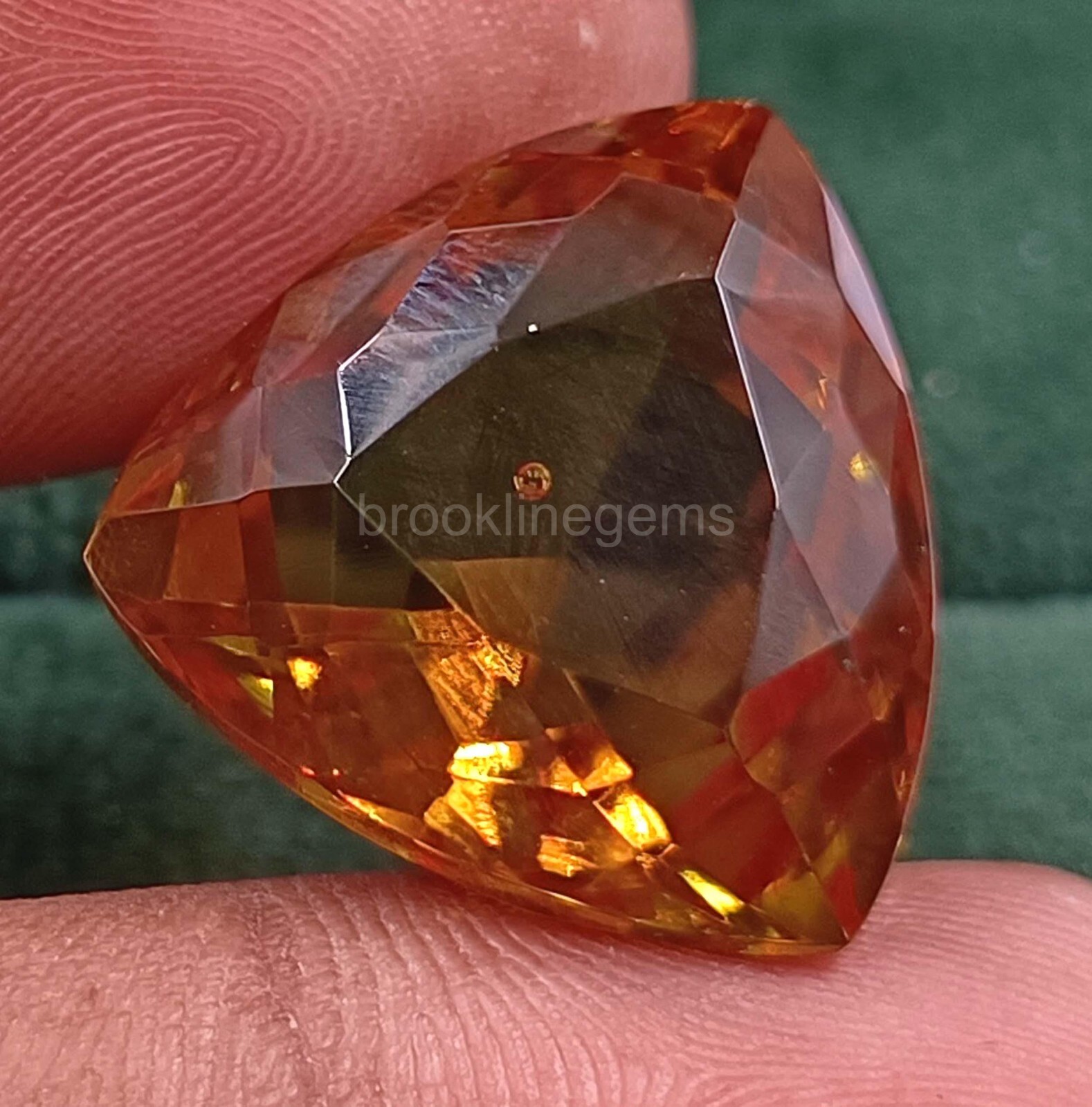 15 CT Natural Trillio cut Color Changing Alexandrite EGL Loose Gemstone k