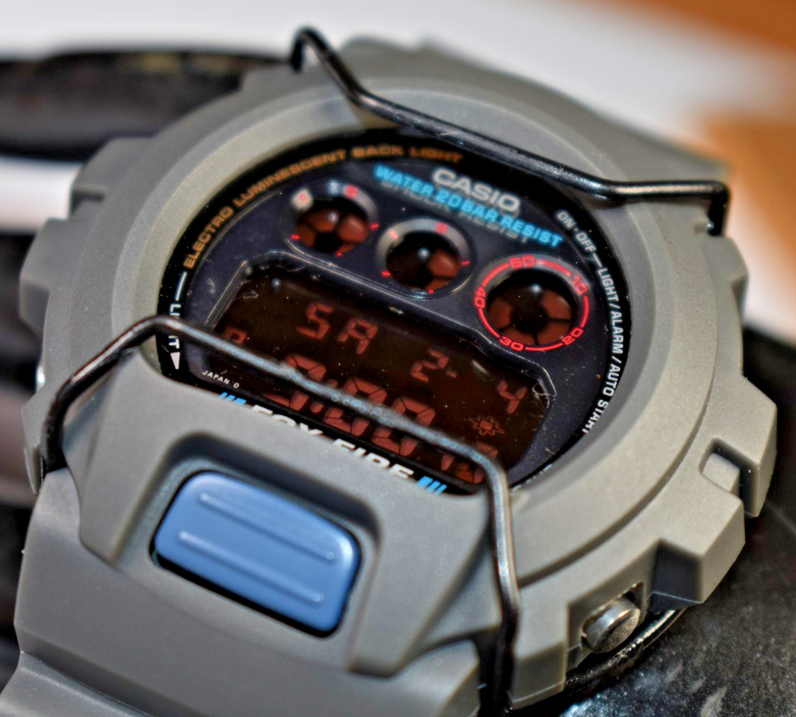 MODIFIED Casio G-Shock DW-6900MS (1289) Gray Men’s Watch NEW BATTERY!