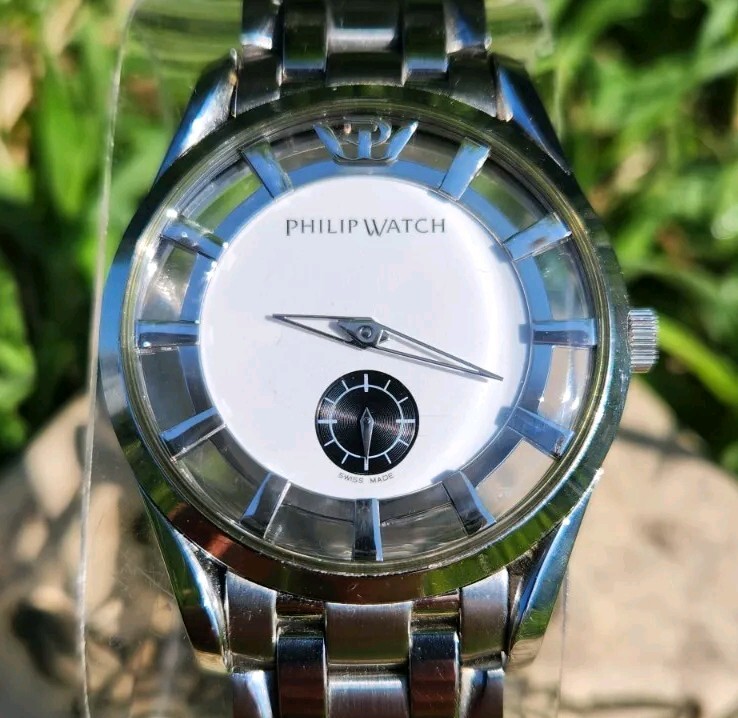Philip Watch Floating Sunray Exhibition Mechanical ETA 7001 Men’s 39mm Watch!!!
