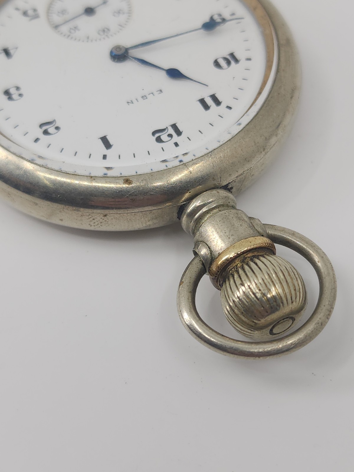 1920 Elgin Model 7 7j Size 16s Grade 291 Open Face Pocket Watch – Repair