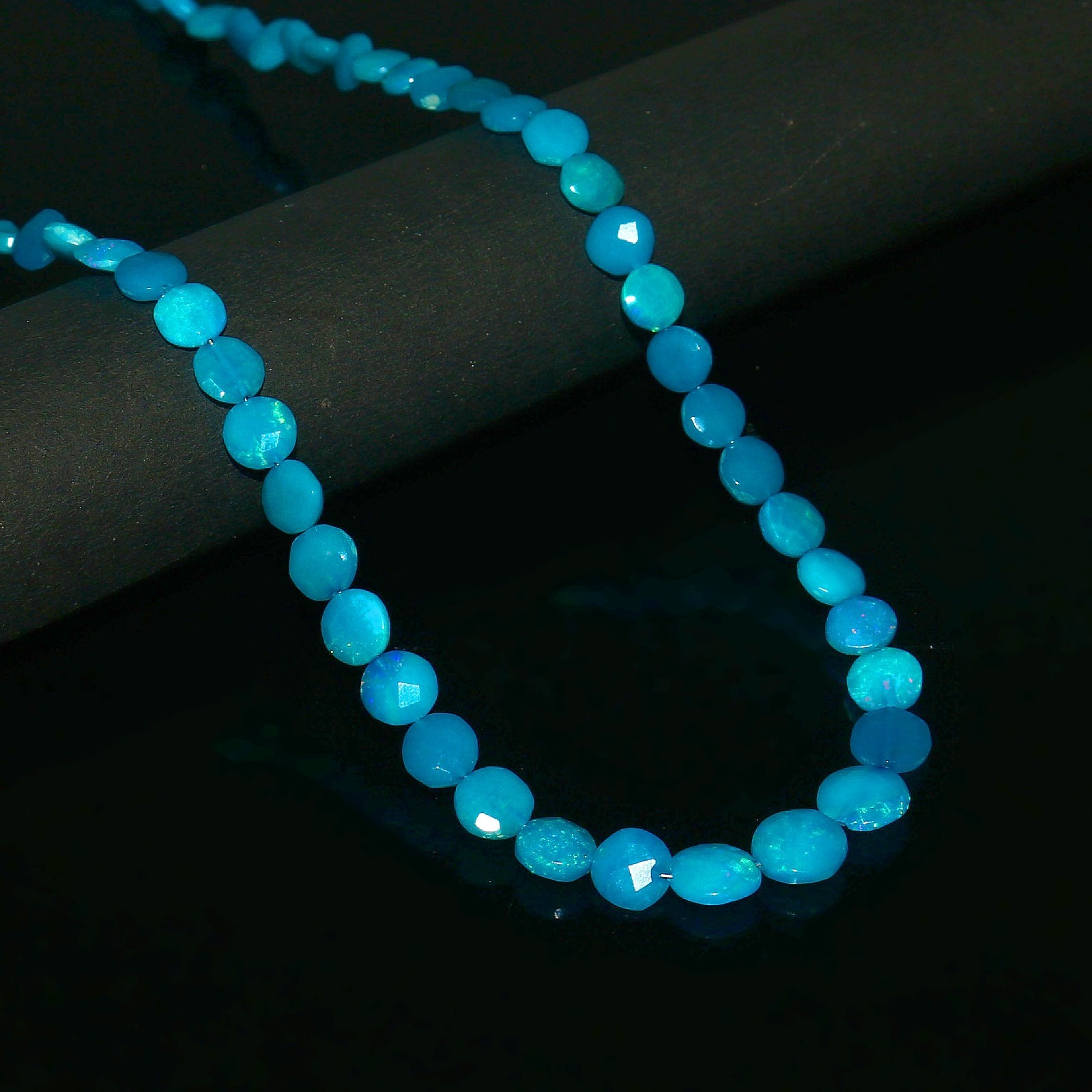 Top Quality Opal beads Coin Opal Beads Real Opal Necklace Gift For Sister