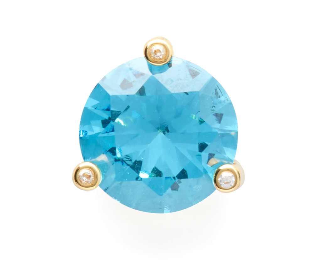 💙Kate Spade Rise and Shine Stud Earrings – KG181 Perfect Pool Blue Zirconia NWT