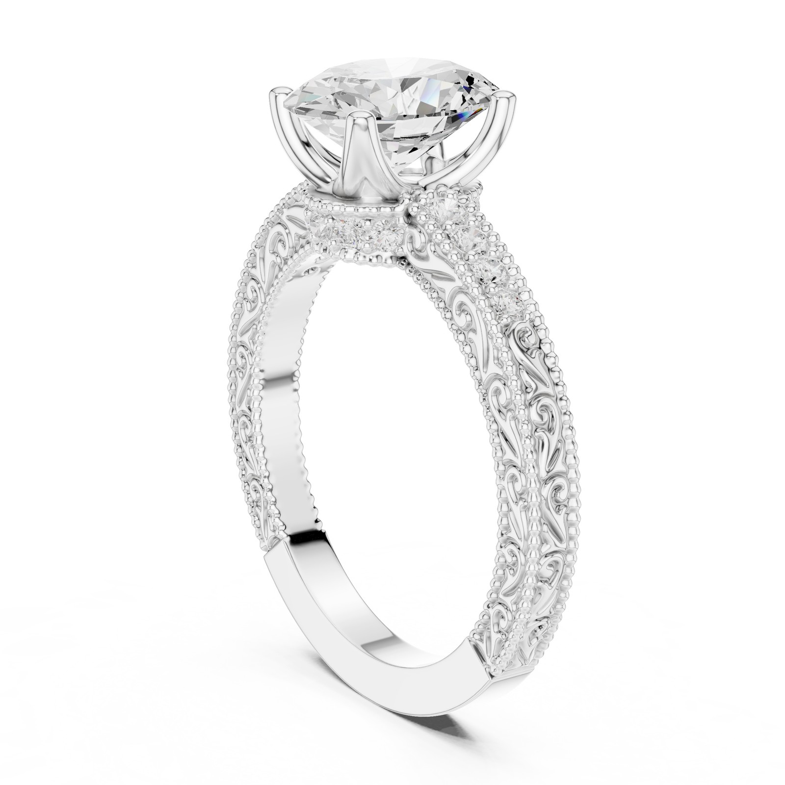 Certified 2.20 Ct Oval Lab Grown Diamond Anniversary Promise Ring 14K Gold Over