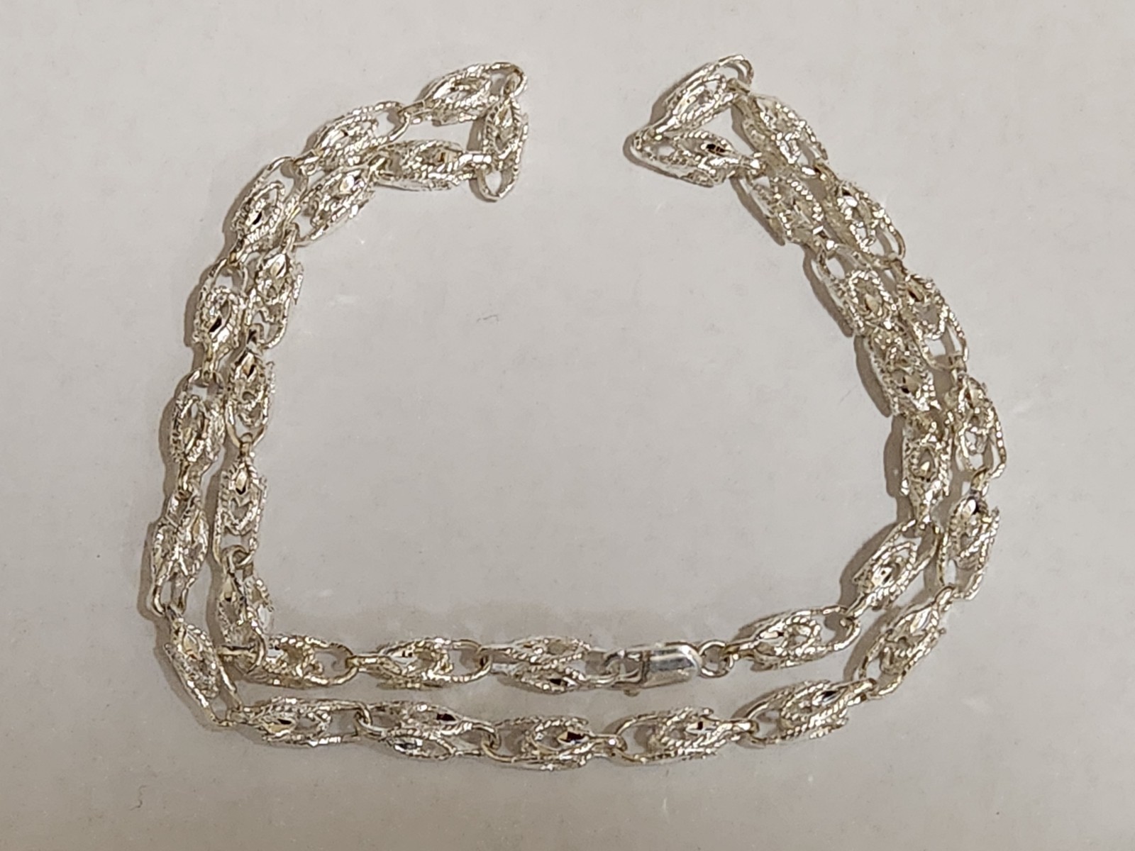 Men’s Lady’s 925 Silver Turkish Link Rope Chain Necklace 24in inch Long 5mm Wide