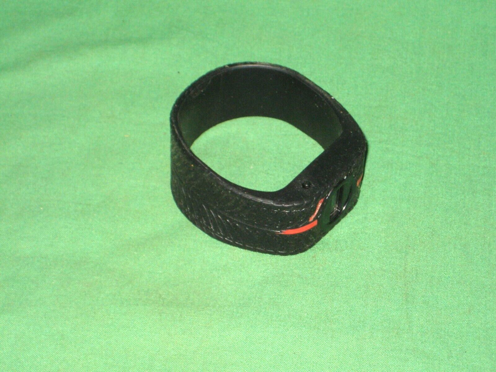 *HOT WHEELS KIDS’ WRISTWATCH, WATCH – BLACK RUBBER “TIRE TREAD” BAND