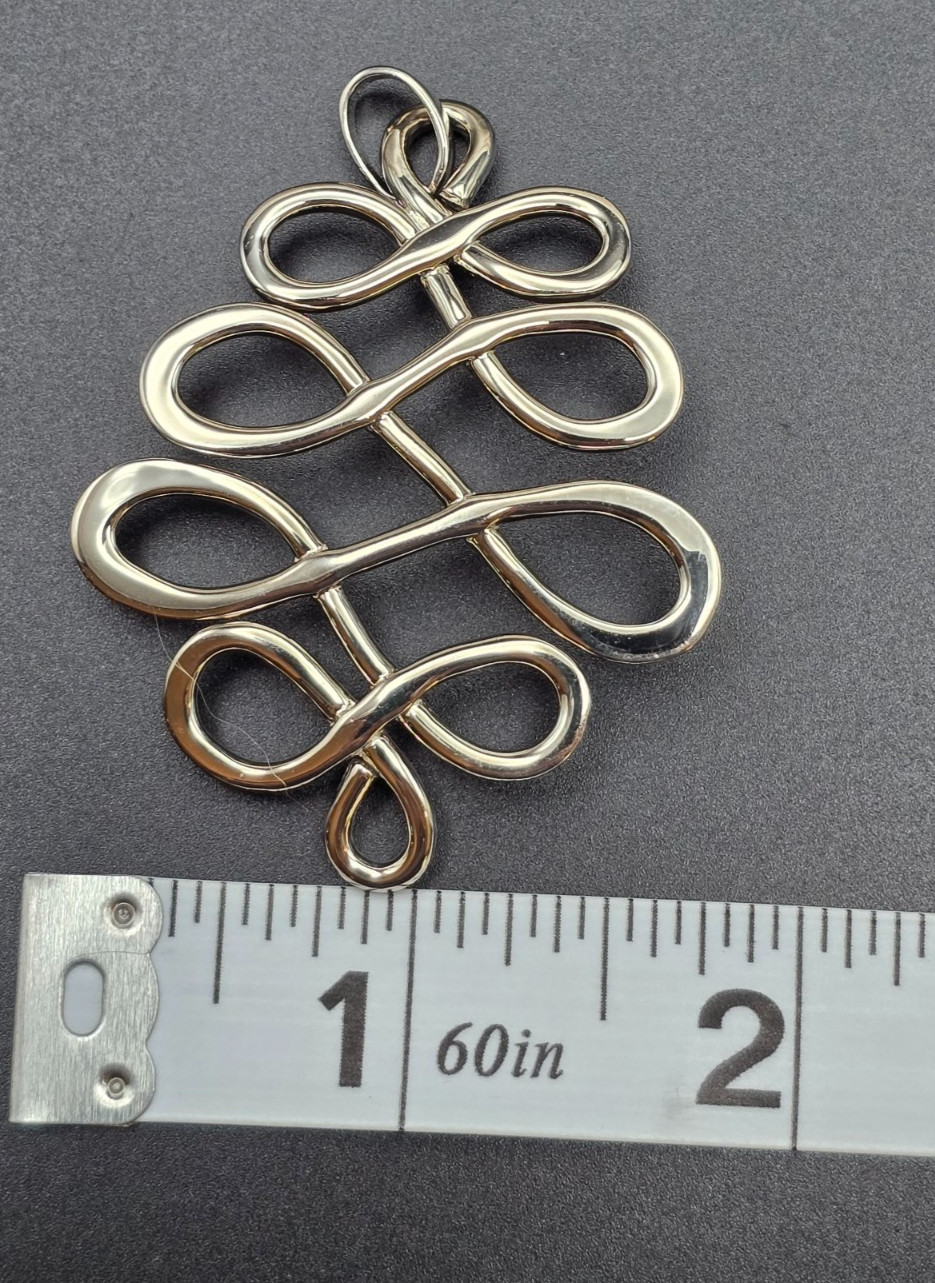 Vintage Sterling Silver Robert Lee Morris Studio Infinity Swirl Pendant