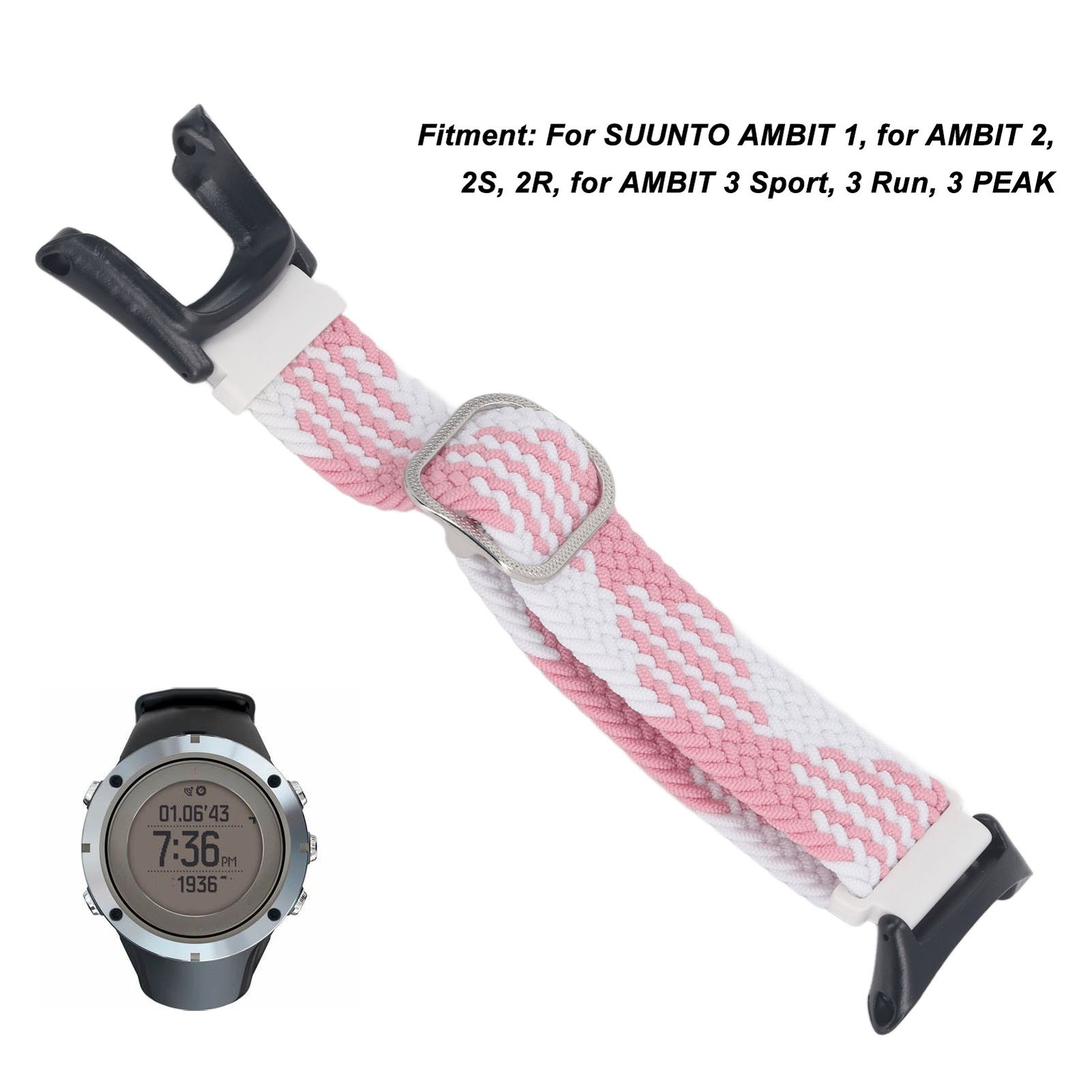 New Weave Nylon Watch Band Washable Adjust Size Quick Release Watch Strap For