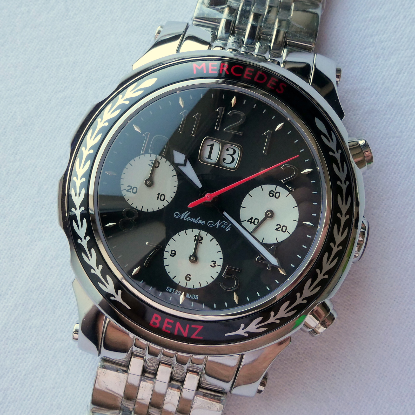 Mercedes Benz Classic Car Accessory Grand Data Swiss Automatic Chronograph Watch