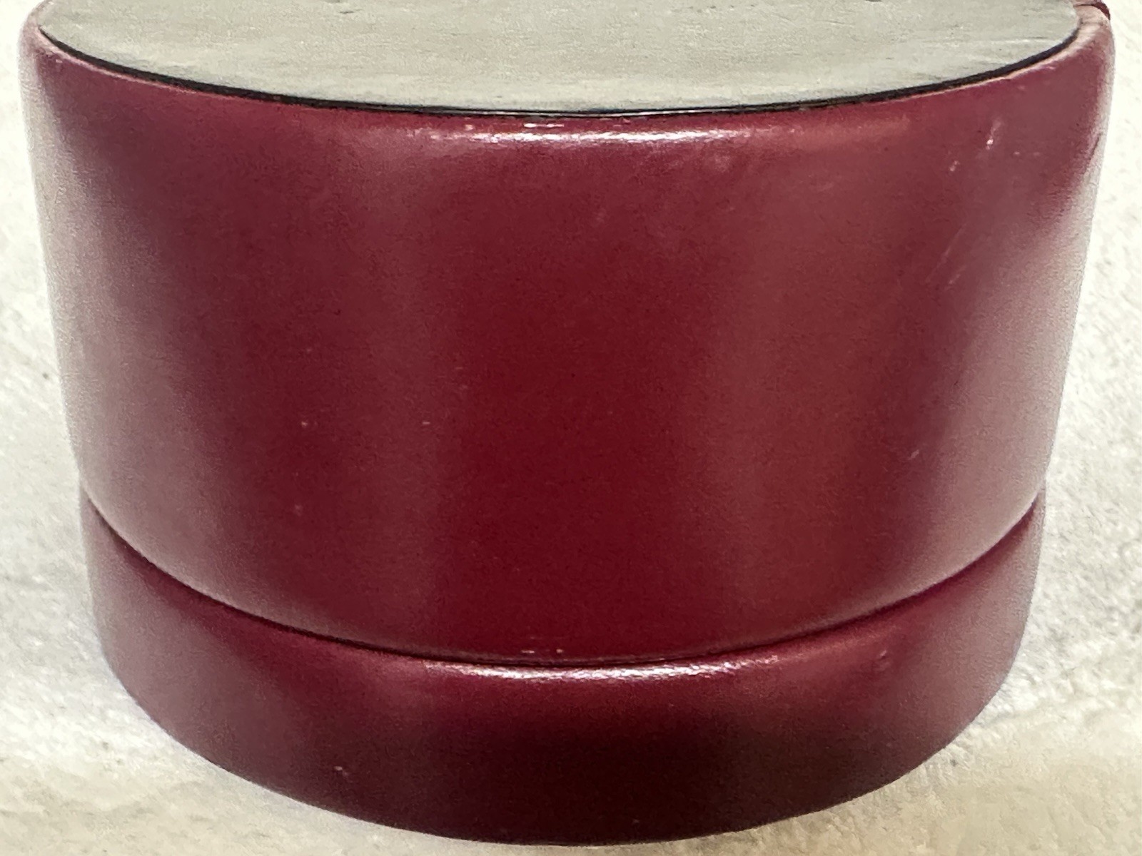 Burnt Red Faux Leather Jewelry Box w/ Velvet Lining &Multiple Compartments