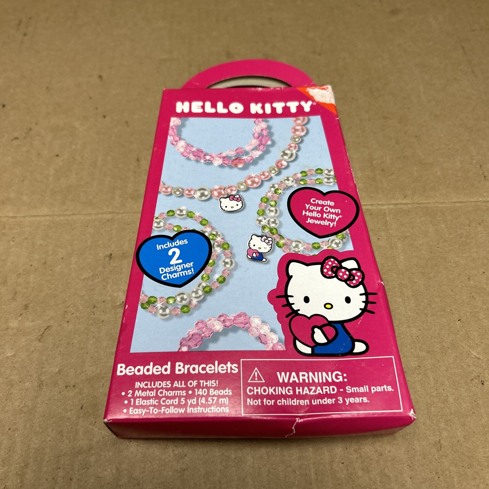 HELLO KITTY Designer Shoelace Bracelets Beads Create Your Own Sanrio 2014 NEW 