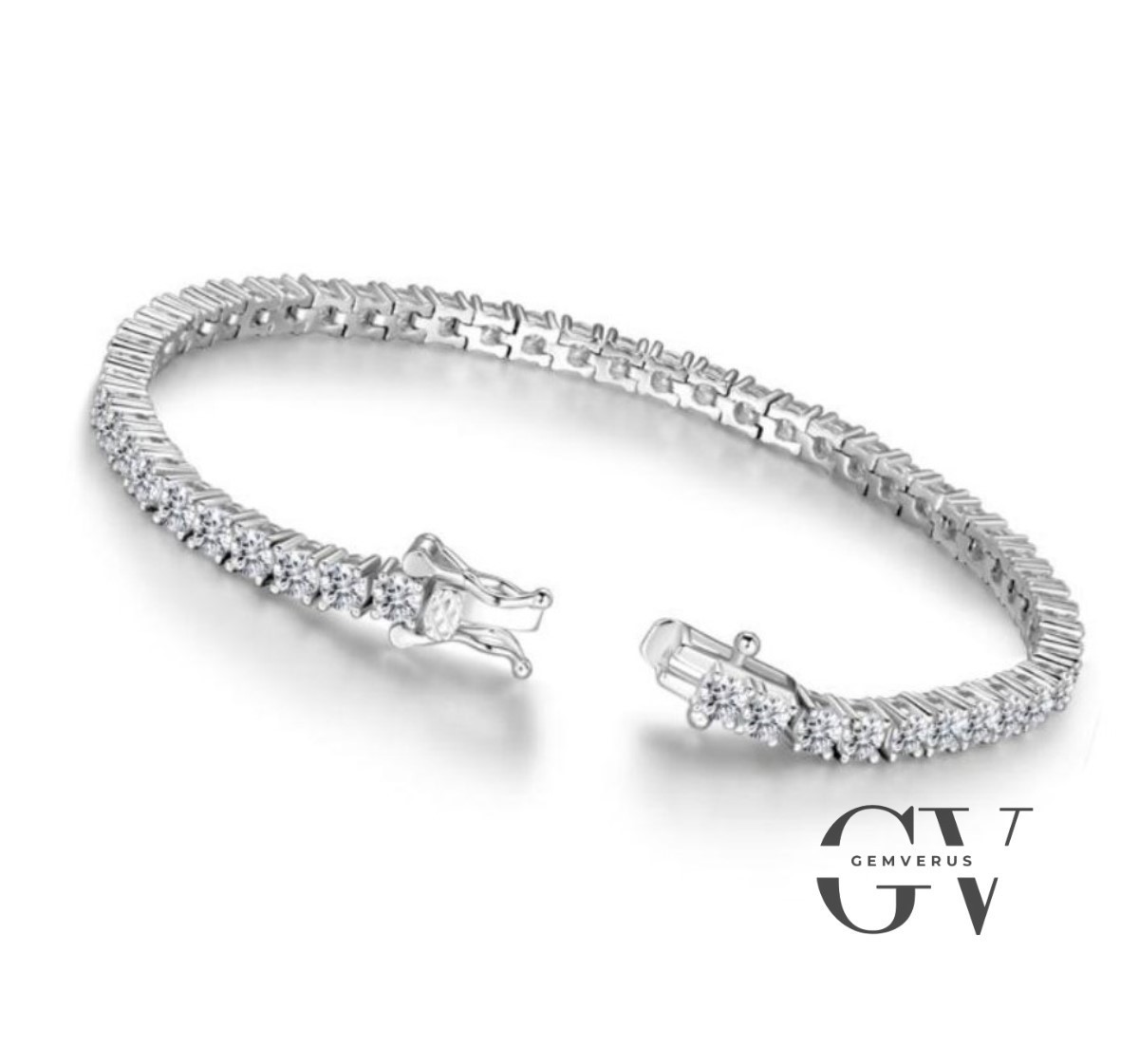 7′ Inch Long Tennis Wedding Bracelet 7.00 Carat Round Cut Solid 14K White Gold