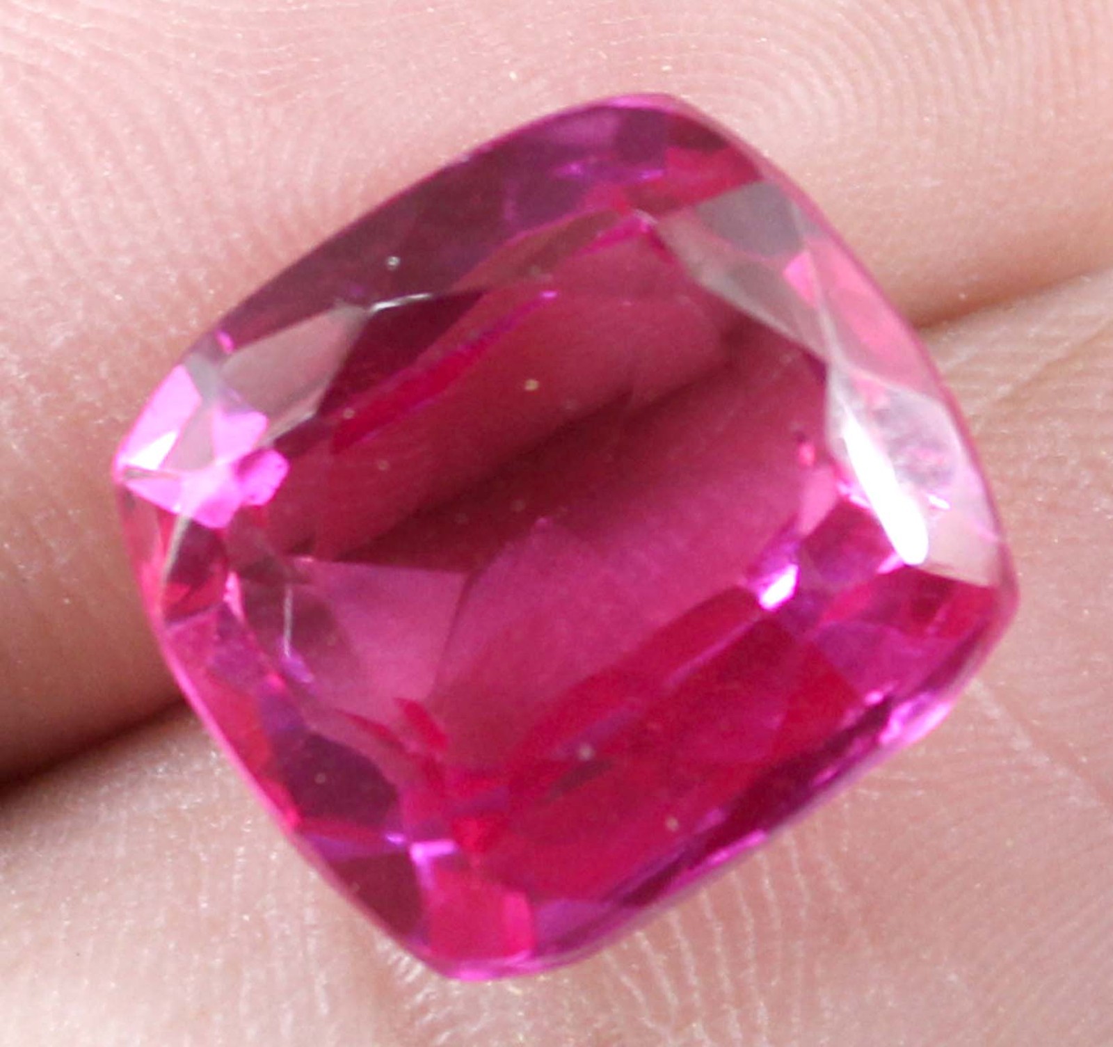 11.70 Ct Cushion Natural Padparadscha Pink Sapphire Gemstone Certified