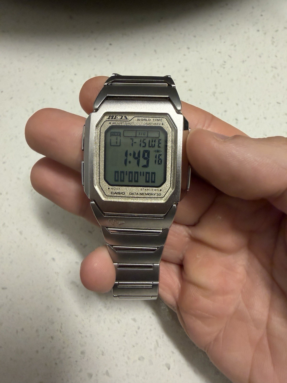 Casio ME-110M Matsuri Meta Data Memory Meza 1828 Mod Men’s Digital Watch ME110