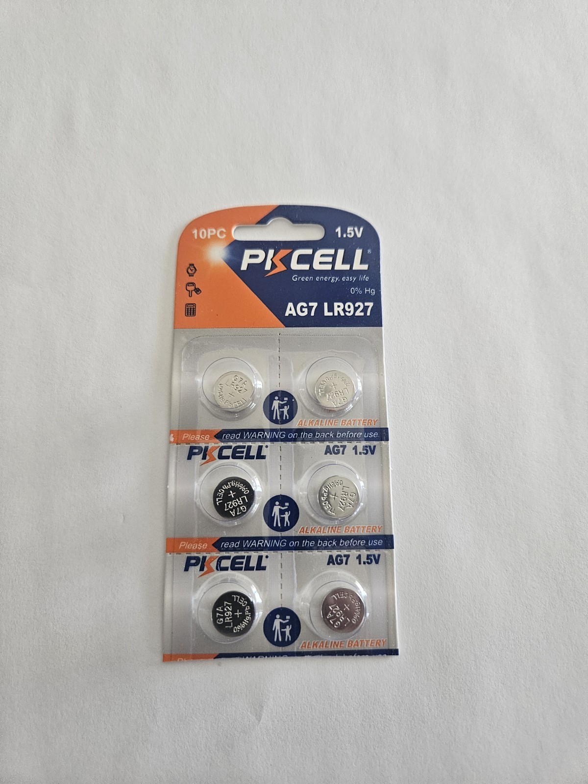 Fast Ship – 6- Pk CELL- Watch Batteries-AG7-LR927 EX- Date-2027