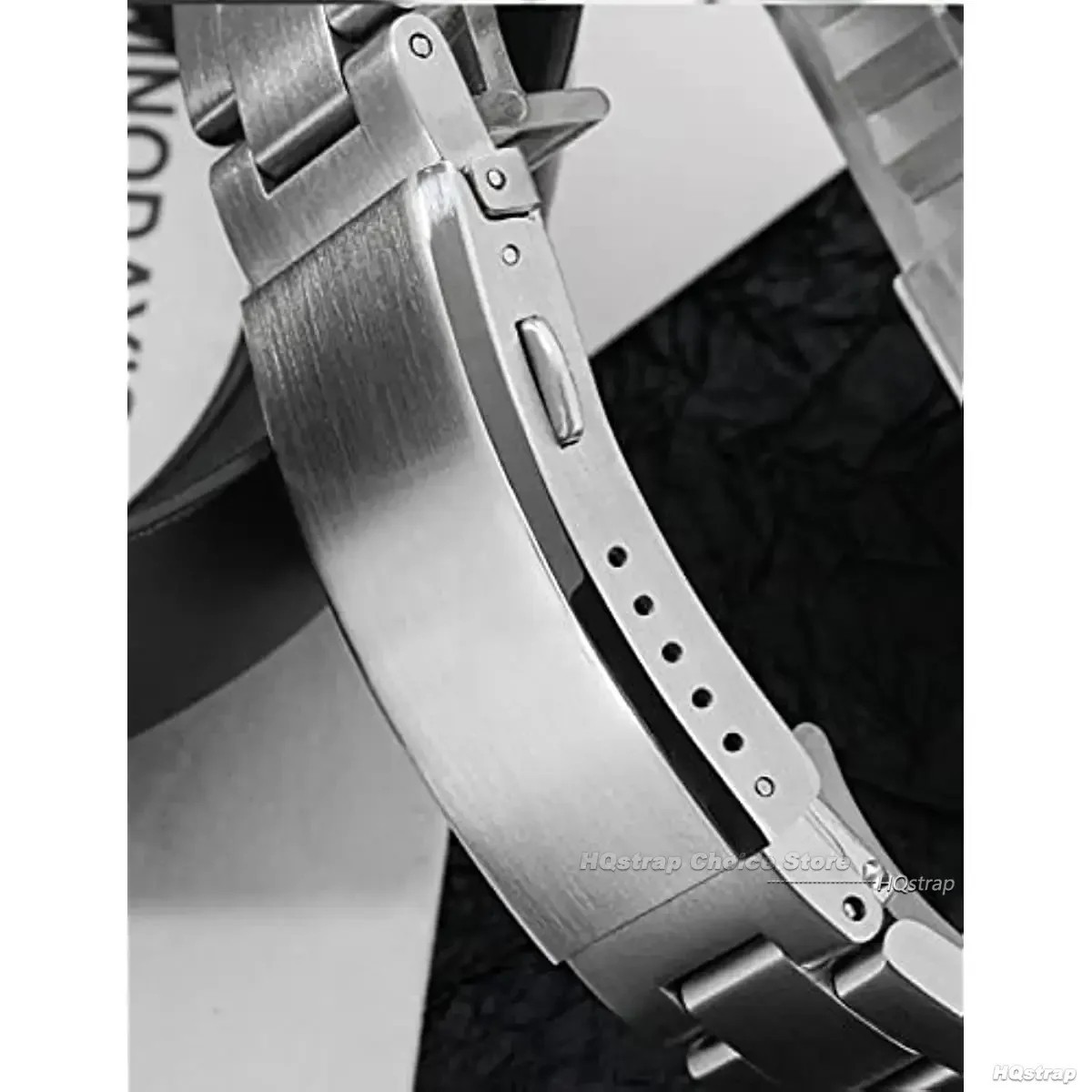 18mm 20mm 22mm Watch Clasp 316L Stainless Steel Double Push Safety Buckle