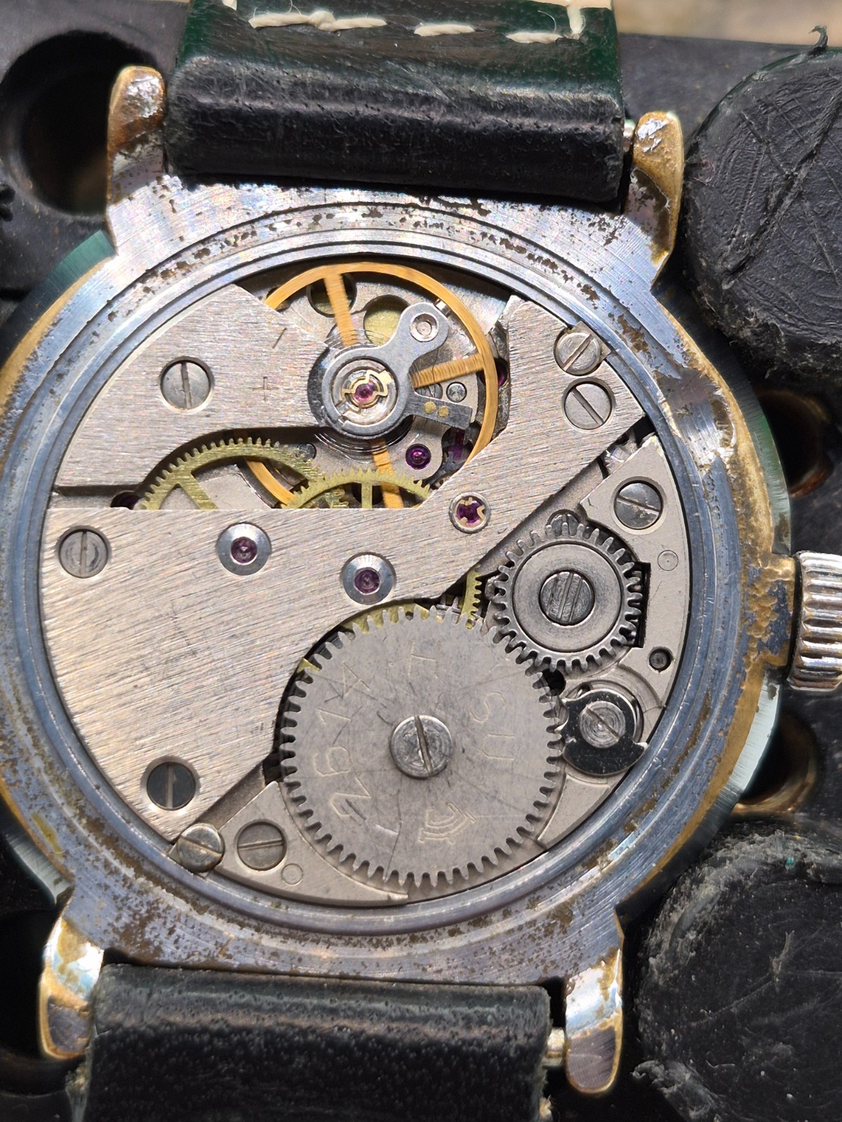 Vintage Soviet mechanical wristwatch RAKETA 2614 H.