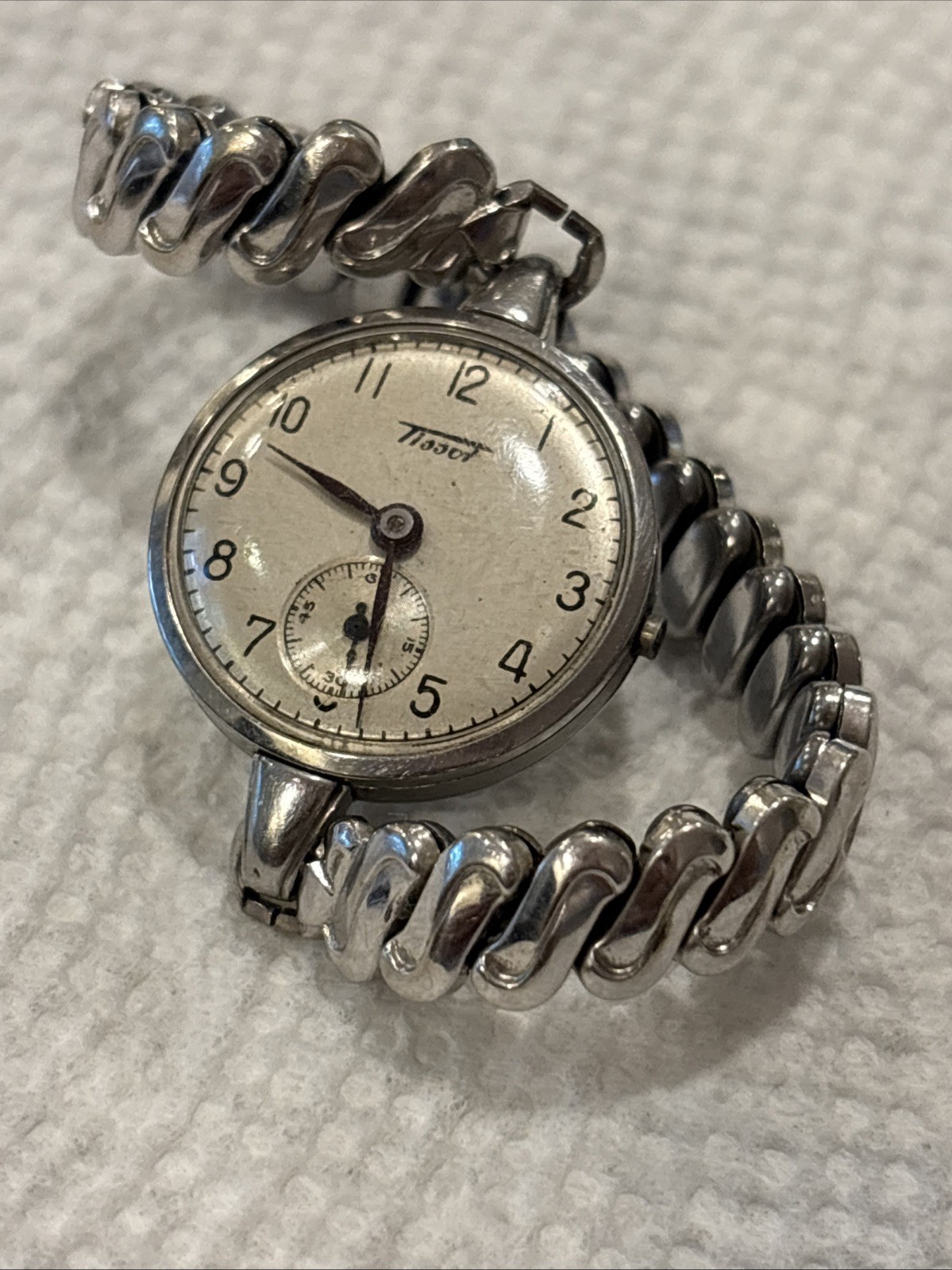 Vintage Tissot Heritage Petite Seconde Manual Wind Seconds Swiss Watch