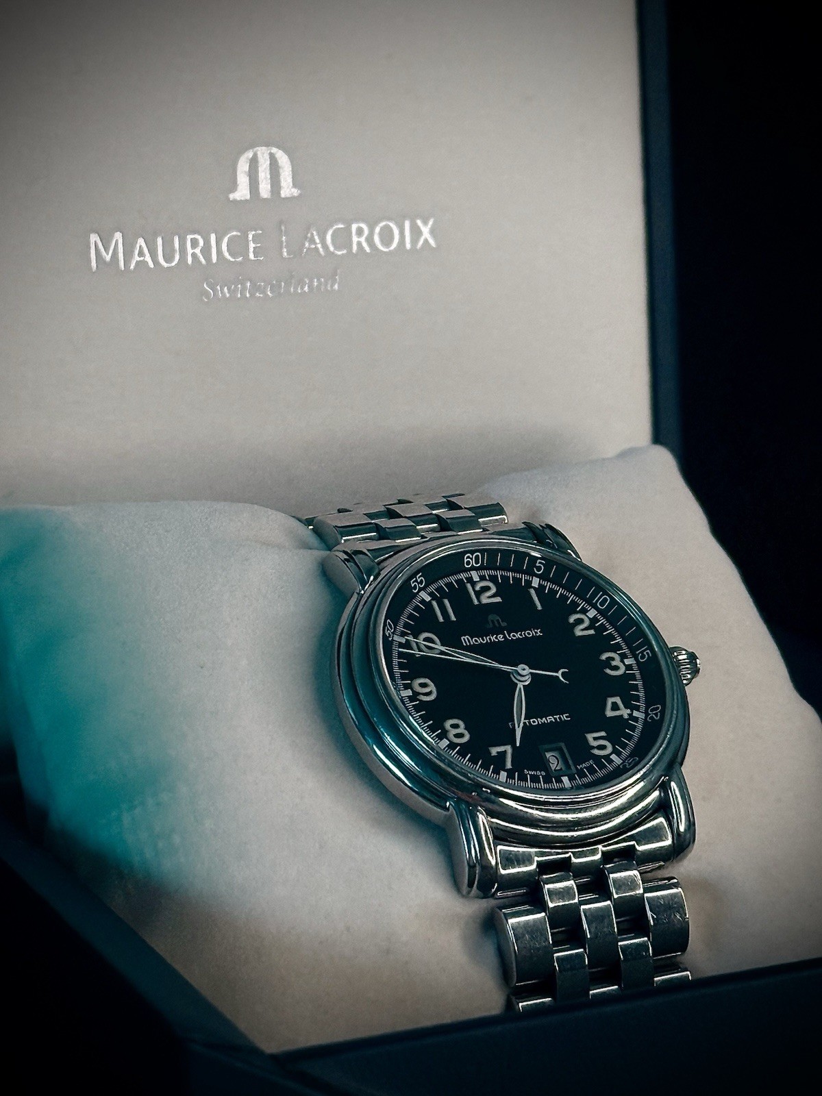 Rare Maurice Lacroix Pontos Automatic Swiss Watch – Full Set Box & Papers
