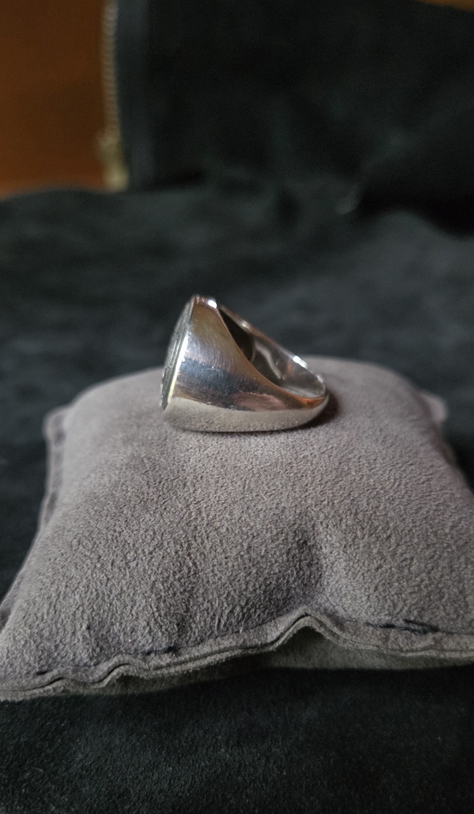 Sterling Silver Solomon Seal Of Love Signet Ring Stamped Peter Stone | 16 Grams